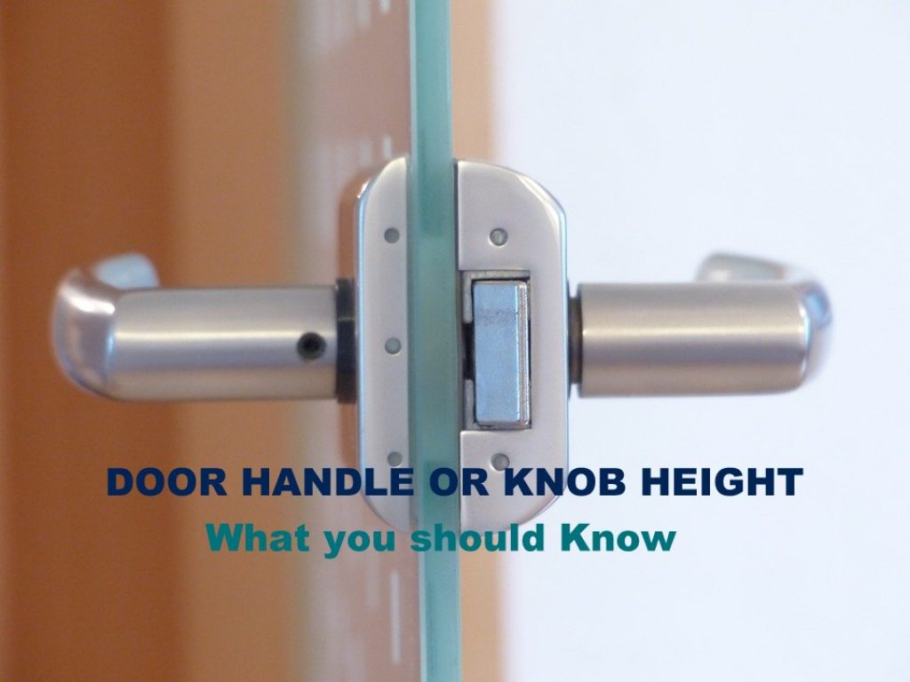 door handle height knob height
