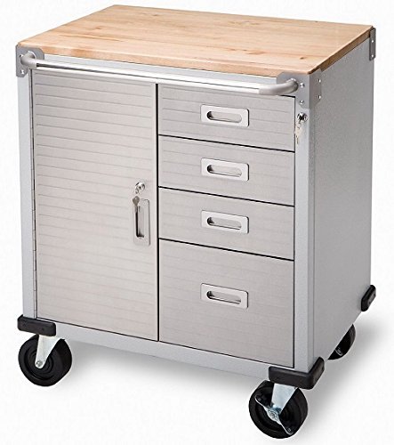 Seville Classics UltraHD Rolling Storage Cabinet with Drawers 